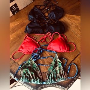 4 triangle bikini tops
